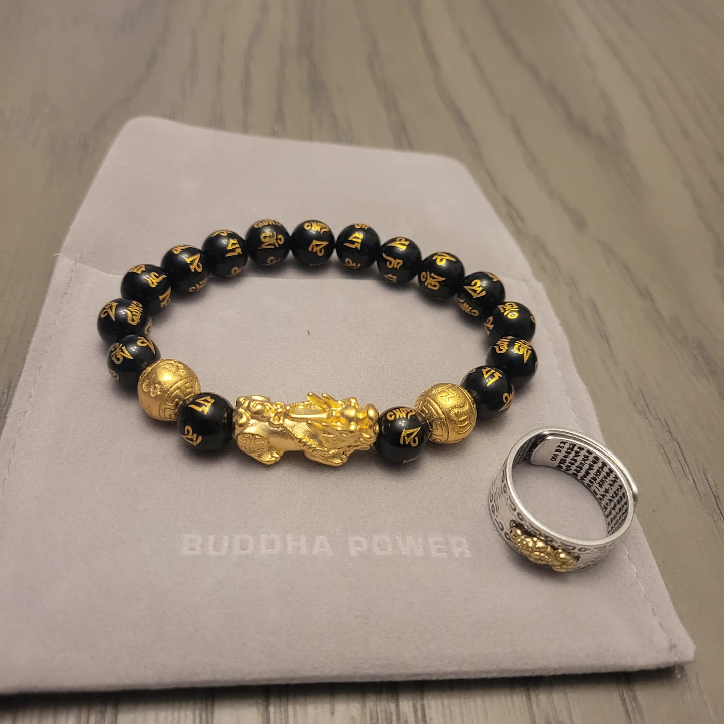 Customer photo review of Feng Shui Black Obsidian Wealth Bracelet