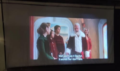 Customer photo review of Full HD Mini Portable Projector