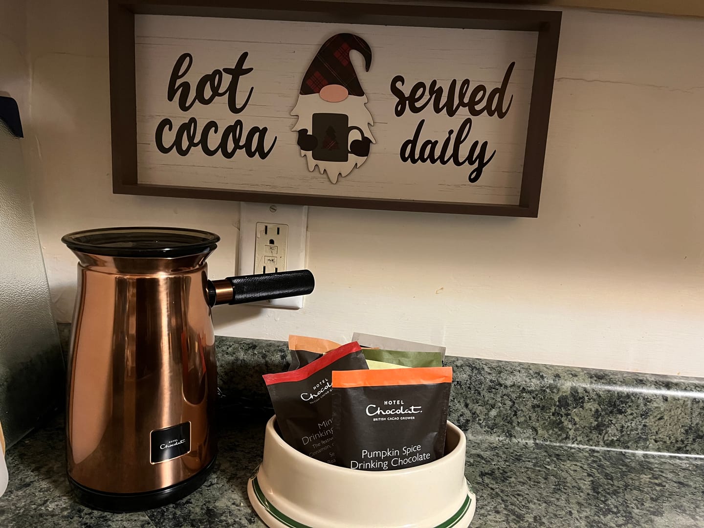 Customer photo review of Pumpkin Spice Hot Chocolate Flakes