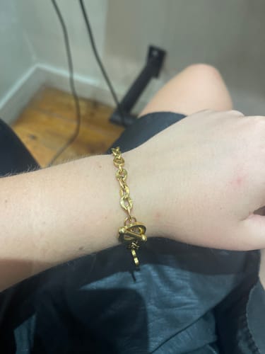 Customer photo review of Proverbs 4:23 Bracelet - Gold
