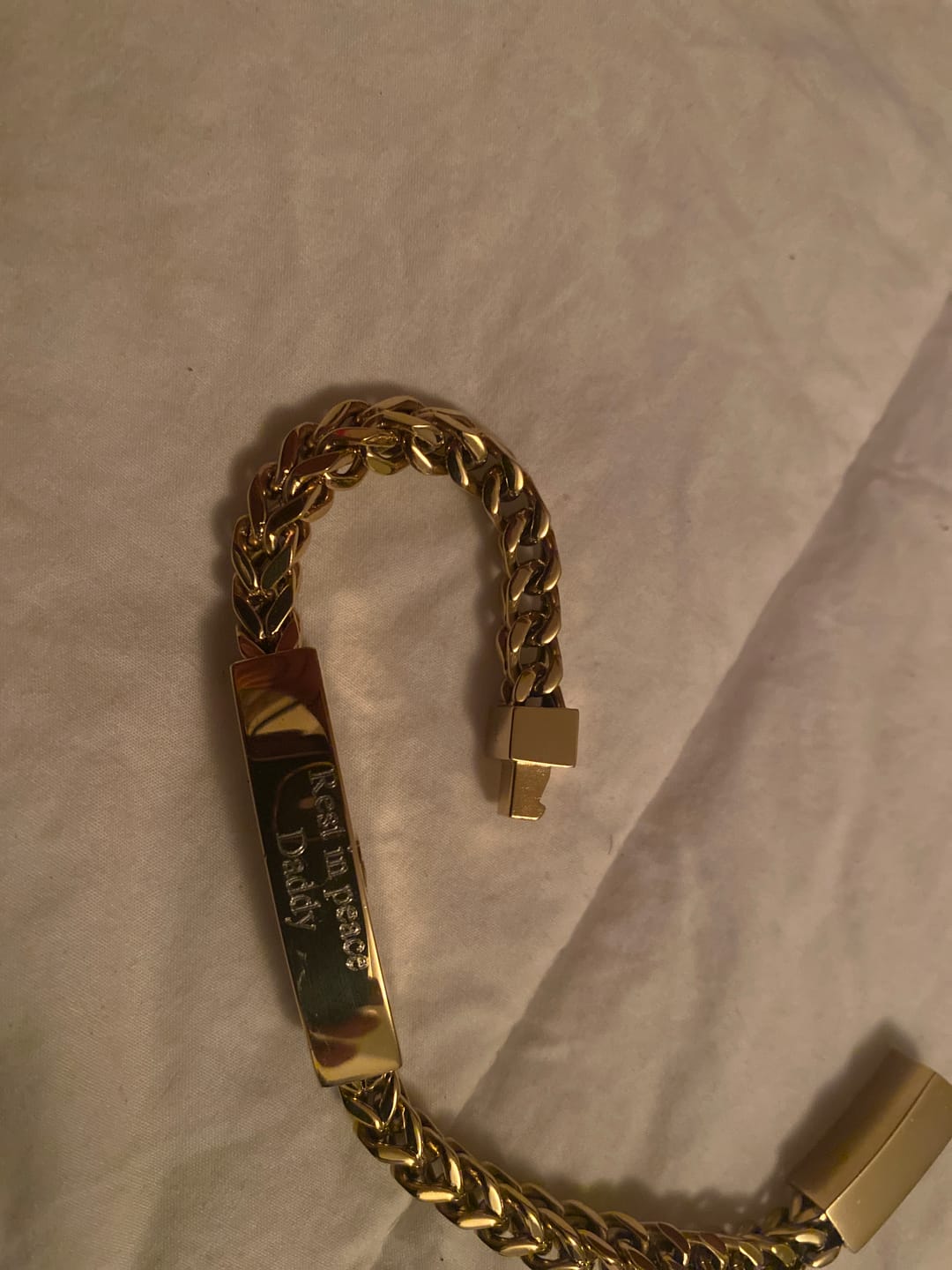 Customer photo review of Franco Link ID Urn Bracelet | 6MM
