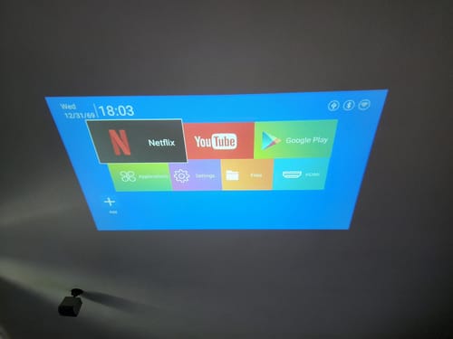 Customer photo review of Full HD Mini Portable Projector