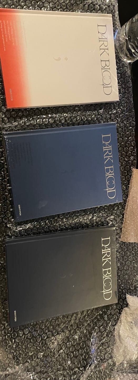 Customer photo review of ENHYPEN - DARK BLOOD ALBUM NO P.O.B VER.