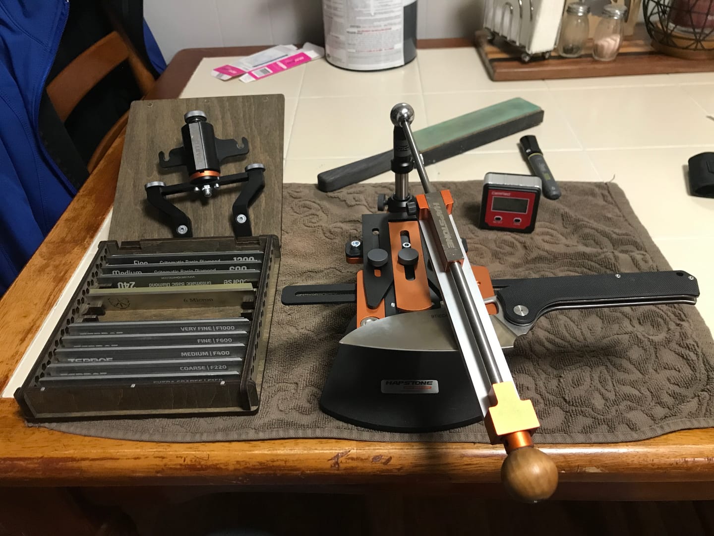 Customer photo review of Hapstone RS Knife Sharpener