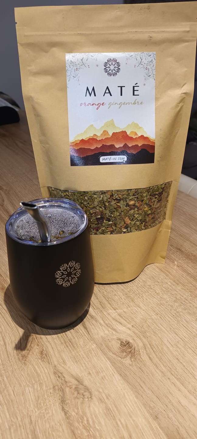 Customer photo review of Série Limitée Maté Orange Gingembre 🍊