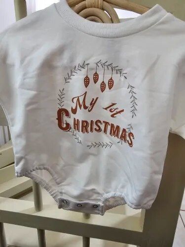 Customer photo review of My First Christmas Bodysuit