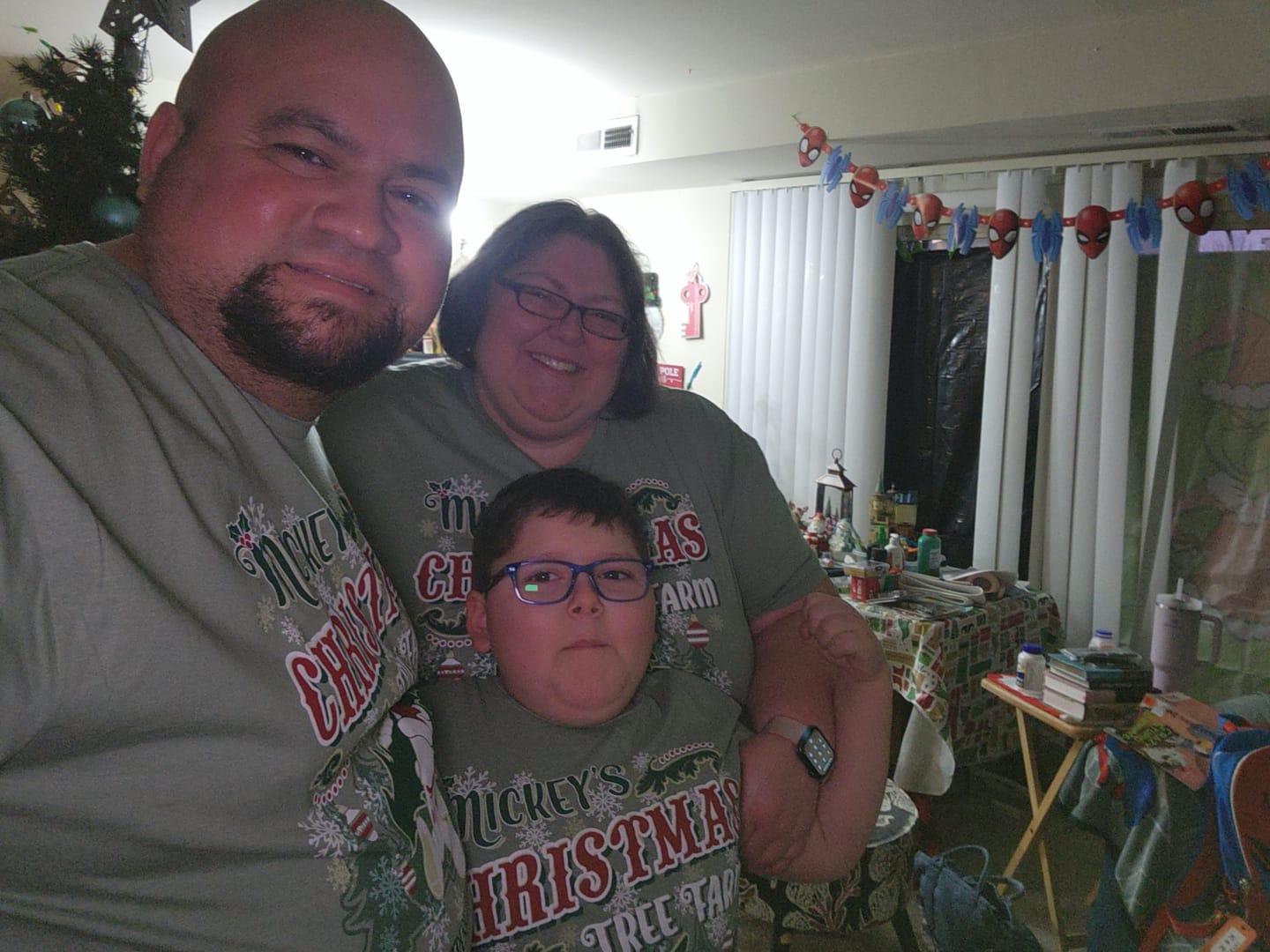 Customer photo review of Mickey's Christmas Tree Farm Shirt
