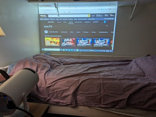 Customer photo review of Full HD Mini Portable Projector