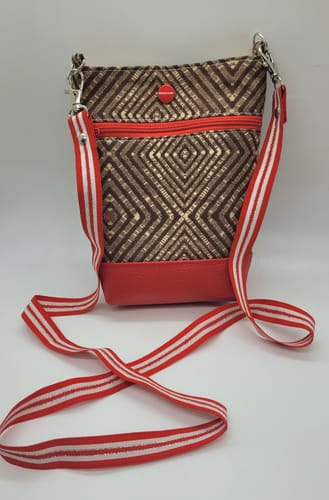 Customer photo review of Wanderlust Phone Bag Pattern