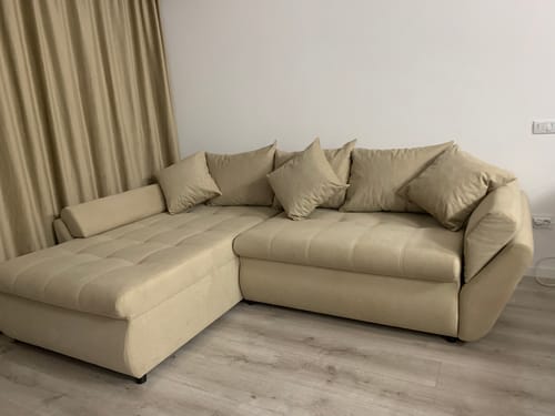 Customer photo review of Colțar extensibil cu ladă de depozitare Loana Grey II 270x185 cm