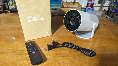 Customer photo review of Full HD Mini Portable Projector