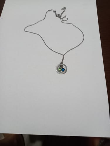 Customer photo review of Ogrlica: Circle Birthstone