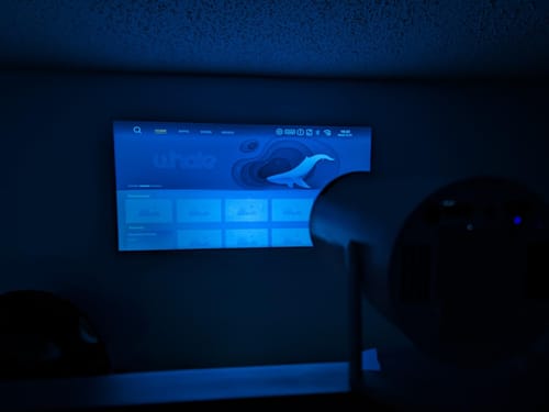 Customer photo review of Full HD Mini Portable Projector