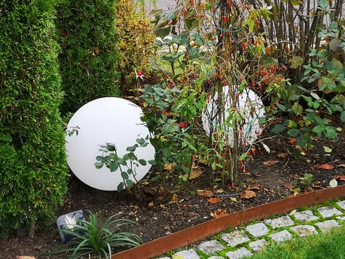 Customer photo review of Smarte Outdoor LED-Leuchtkugel Calluna Solar, 45cm