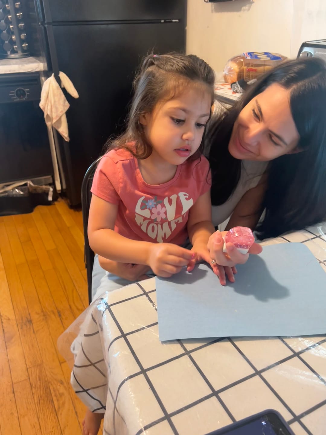 Customer photo review of NameStamp- Sparkly Sand Filled Name Stamp