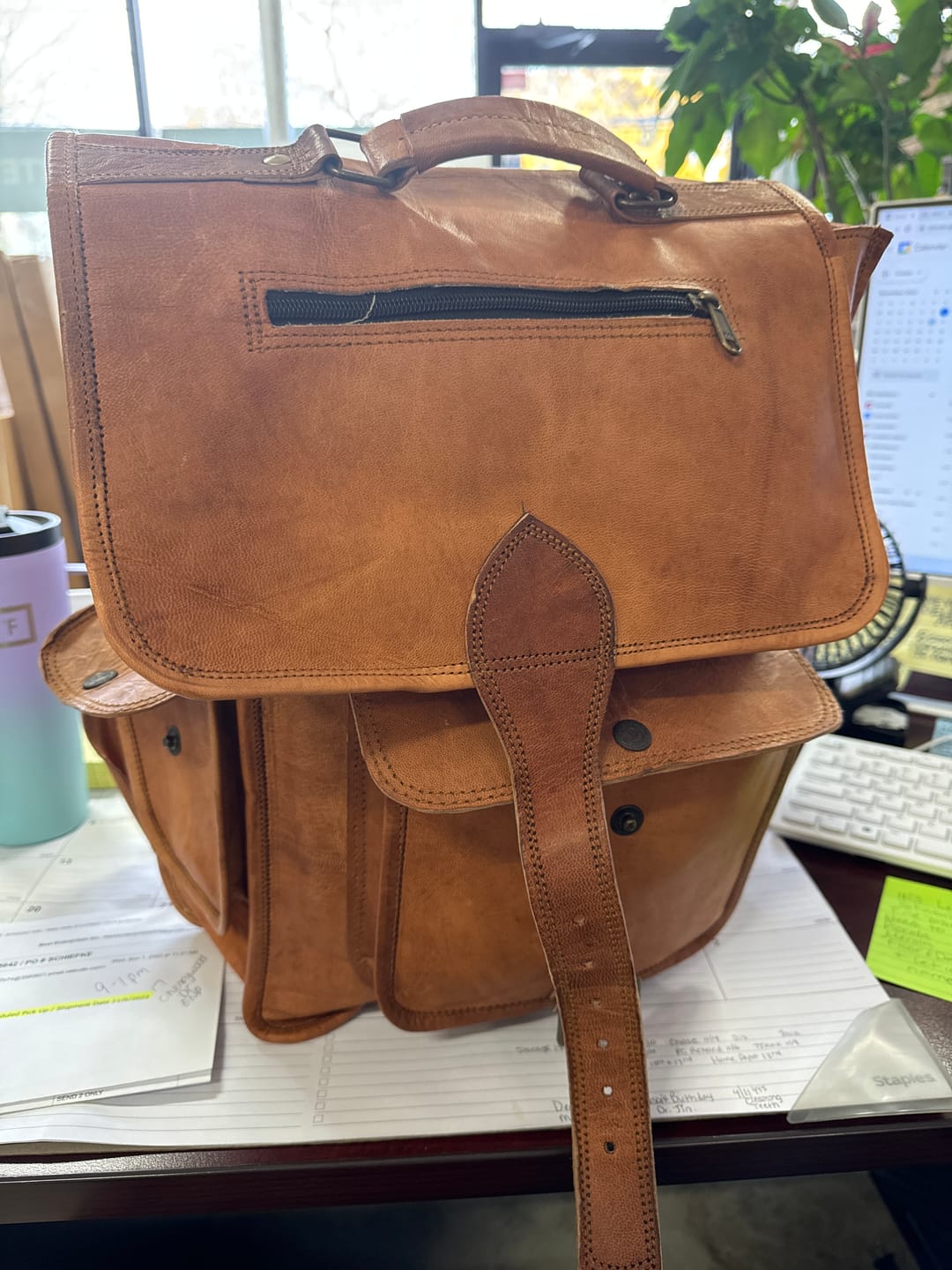 Customer photo review of The Hughes Rustic Backpack