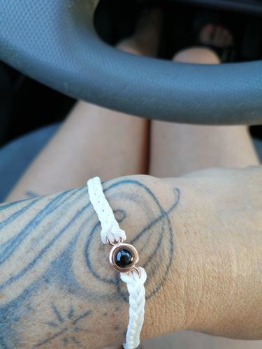 Customer photo review of Personalized photo bracelet - To my loved Ones