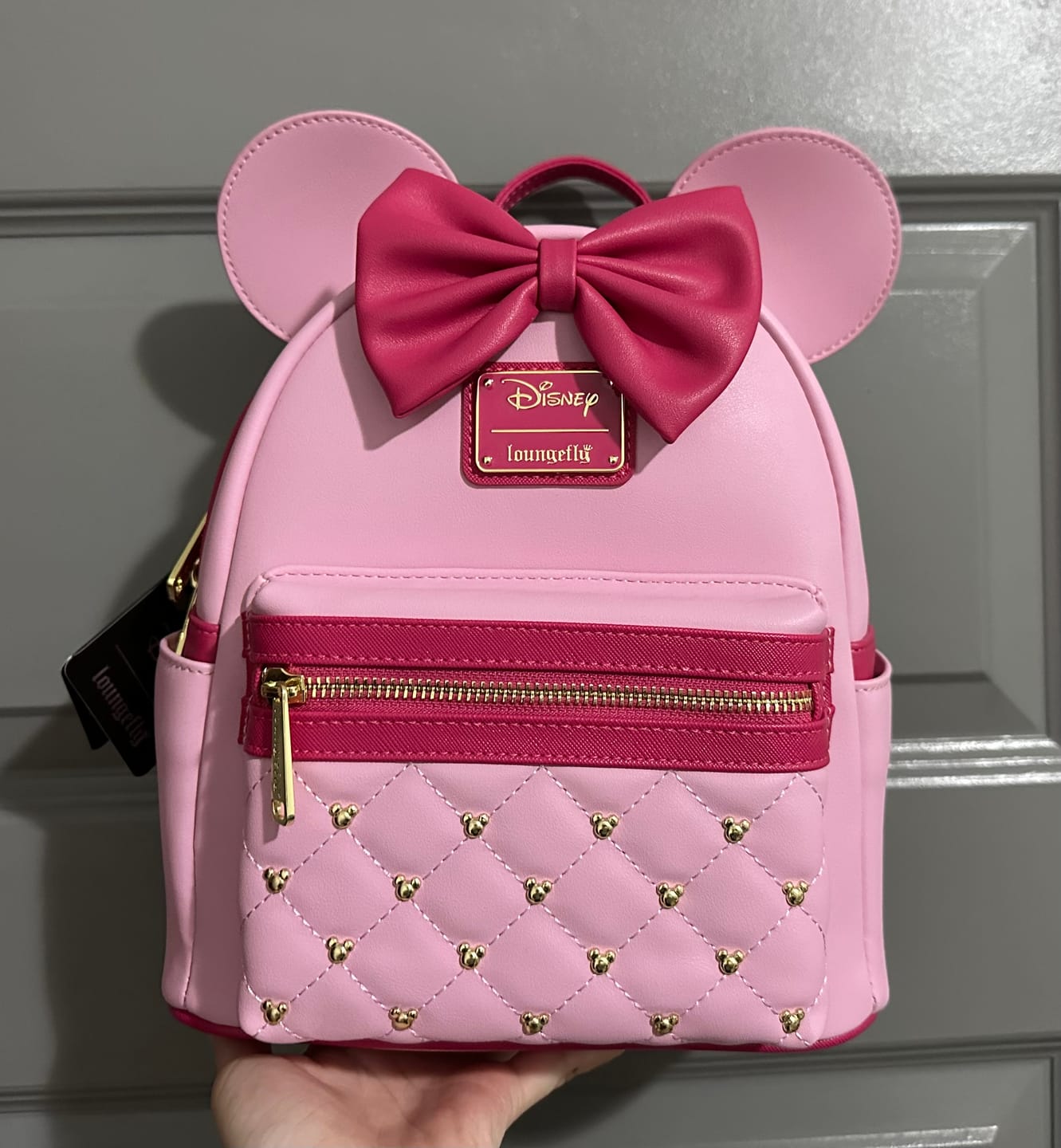 Customer photo review of 707 Street Exclusive - Loungefly Disney The Minnie Mouse Classic Series Mini Backpack - Strawberry Macaron