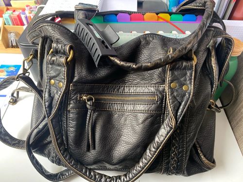 Customer photo review of Sac a Main Noir pour les Cours - RACHEL