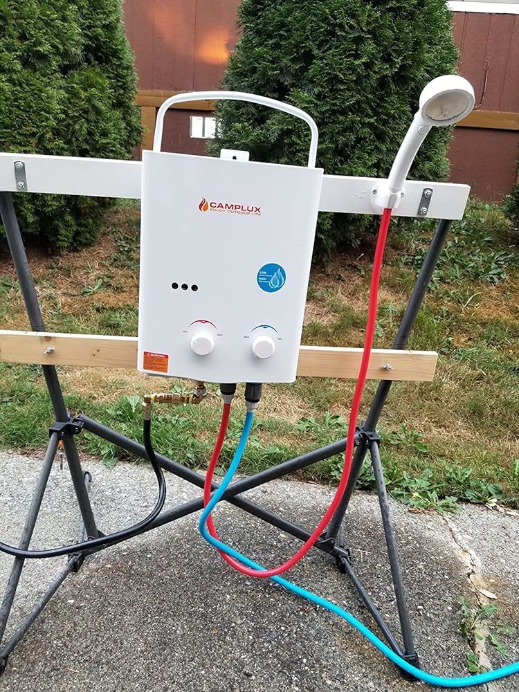 Customer photo review of Camplux 5L 1.32 GPM Outdoor Portable Propane Tankless Water Heater - Black