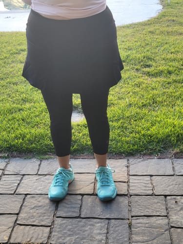 Customer photo review of Complete Coverage Skirted Legging -Angle Flared Style