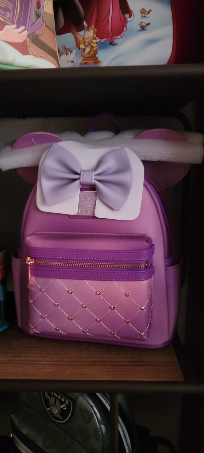 Customer photo review of 707 Street Exclusive - Loungefly Disney The Minnie Mouse Classic Series Mini Backpack - Lavender Haze