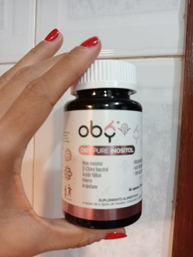 Customer photo review of OBY PURE INOSITOL | Myo Inositol y D-Chiro Inositol, Ácido Fólico, Hierro y Extracto Arándano