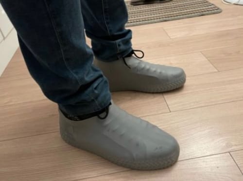 Customer photo review of Waterproof & indestructible shoe cover
