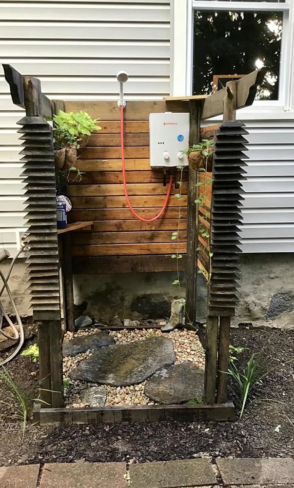 Customer photo review of Camplux 5L 1.32 GPM Outdoor Portable Propane Tankless Water Heater - White