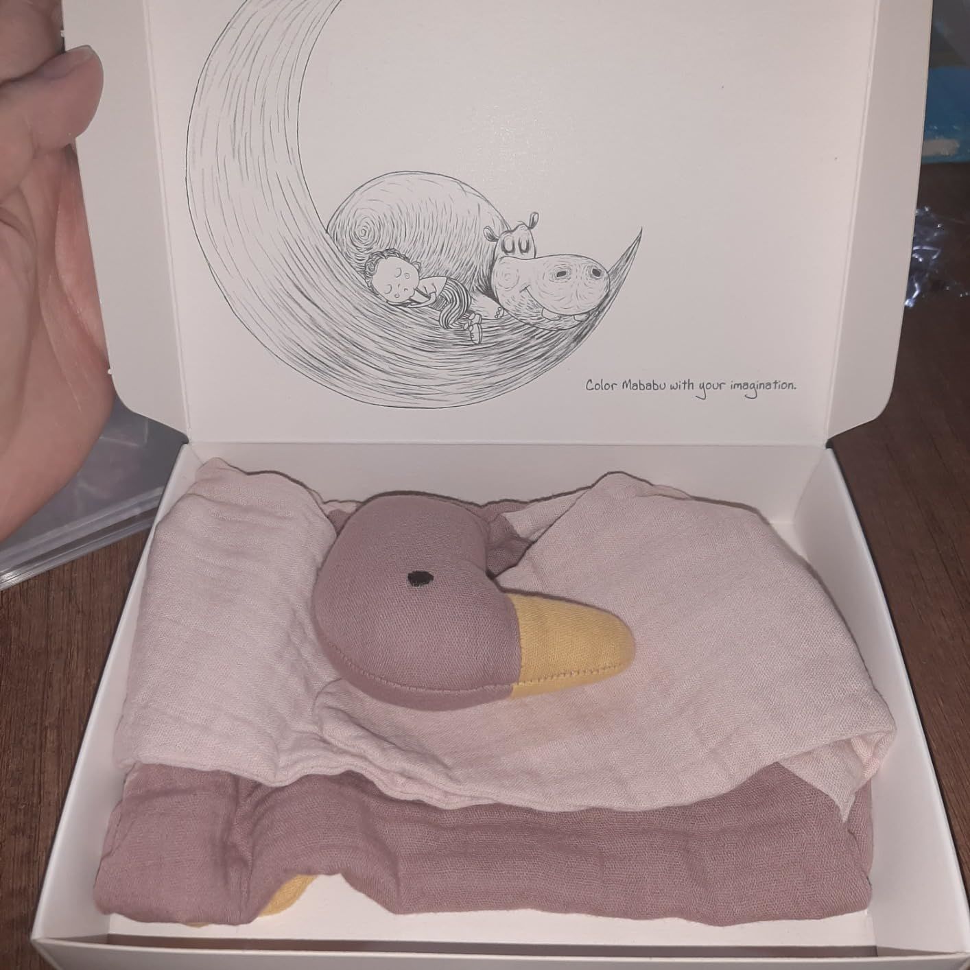 Customer photo review of Schmusetuch Ente