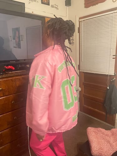 Customer photo review of Alpha Kappa Alpha Pink Crossing Jacket Original Style