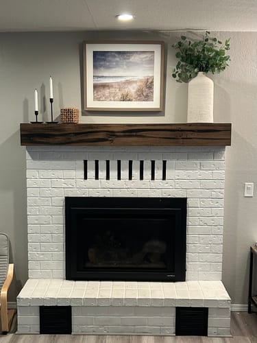 Customer photo review of Contemporary Mantels