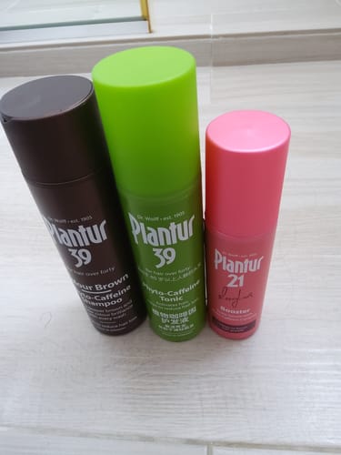 Customer photo review of Plantur 39 Colour Brown Phyto-Caffeine Shampoo (250ml)