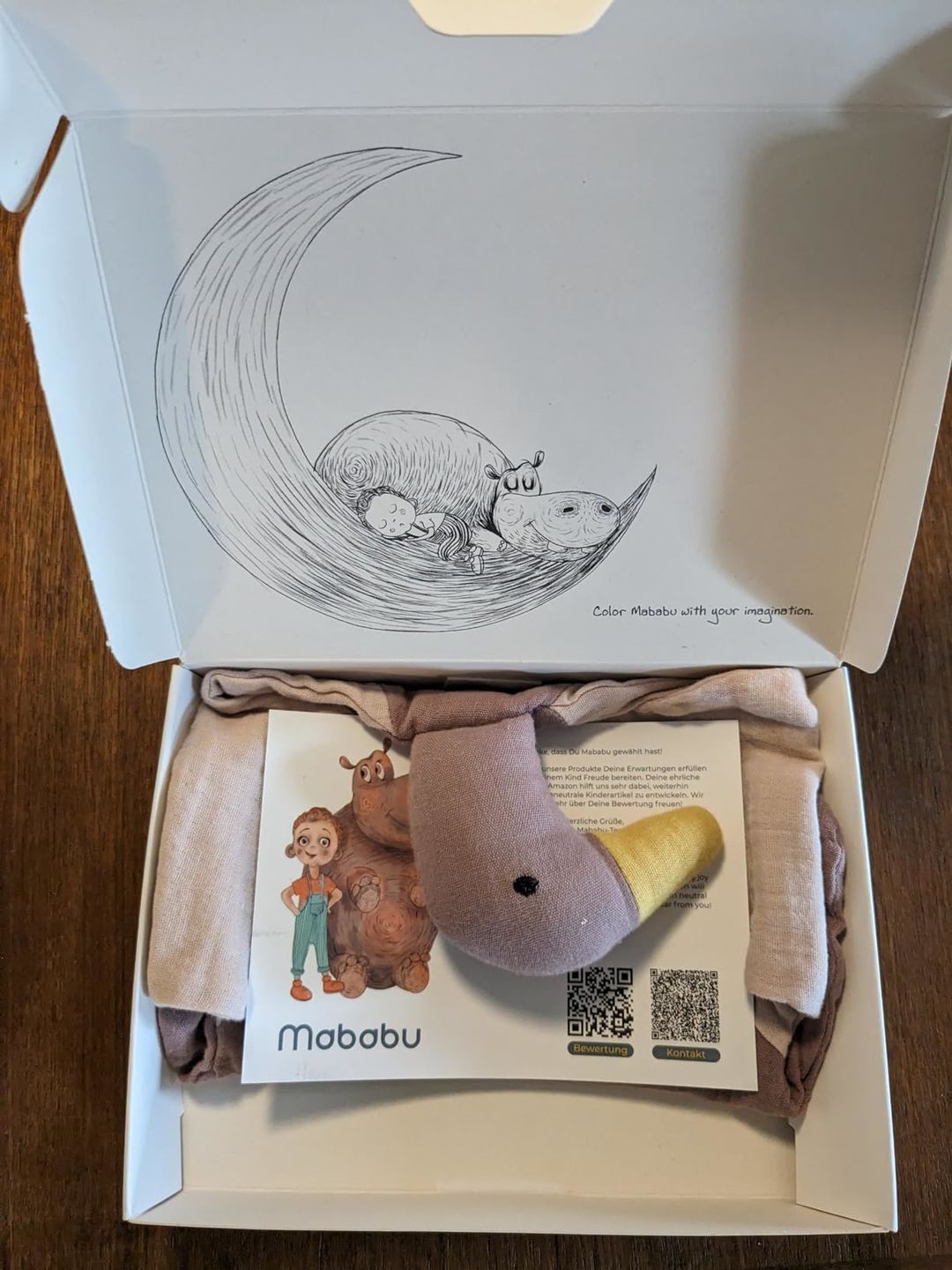 Customer photo review of Schmusetuch Ente