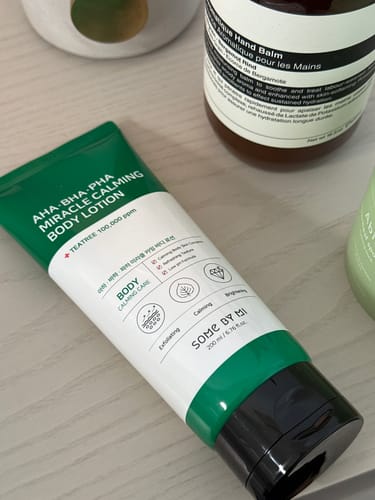 Customer photo review of Some By Mi - AHA BHA PHA Miracle Calming Body Lotion 200ml