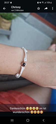 Customer photo review of Personalized photo bracelet - To my loved Ones