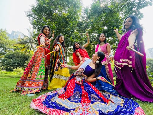 Customer photo review of Traditional Stylist Navratri Designer Digital Printed Heavy Lehenga Choli