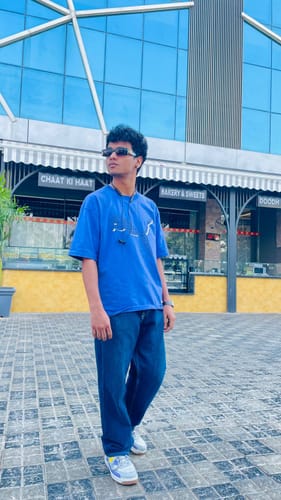 Customer photo review of FONZY Purple L.Grey Men's casual sneaker