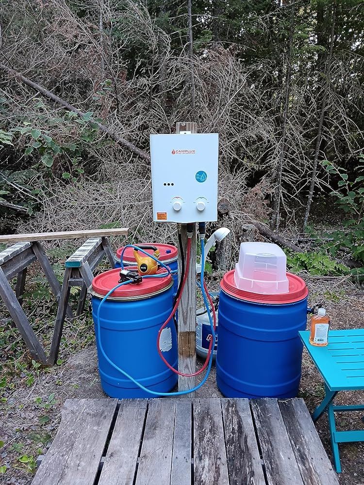 Customer photo review of Camplux 5L 1.32 GPM Outdoor Portable Propane Tankless Water Heater - Black