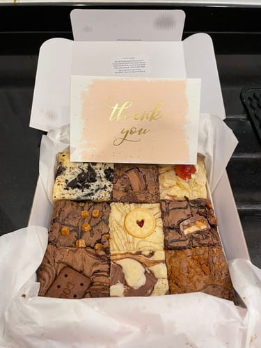Customer photo review of Brownie & Blondie Mixed Box