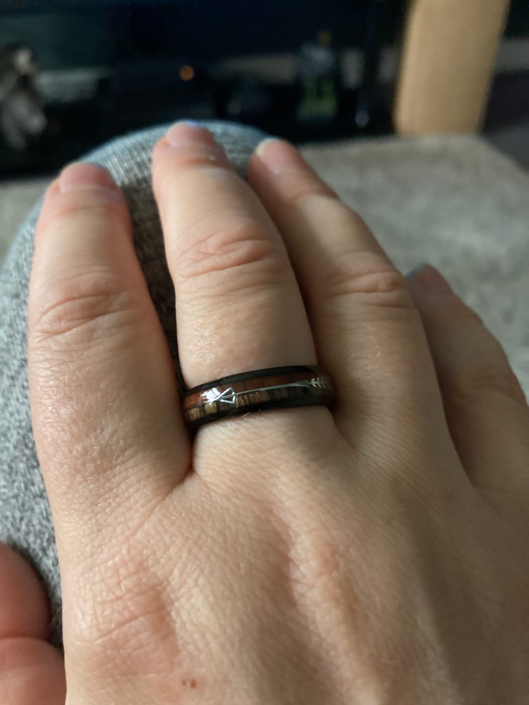 Customer photo review of The Harold Arrow 6mm Wonder Ring