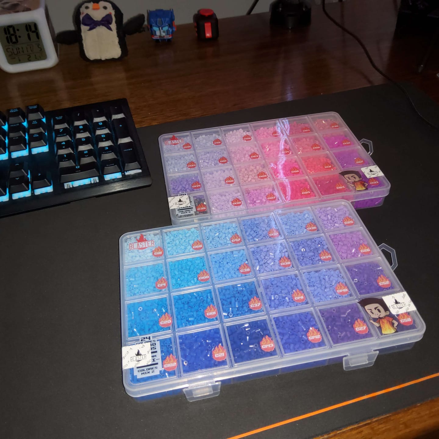 Customer photo review of Caja Organizadora 24 Espacios - 12.000 Beads MINI 2.6mm