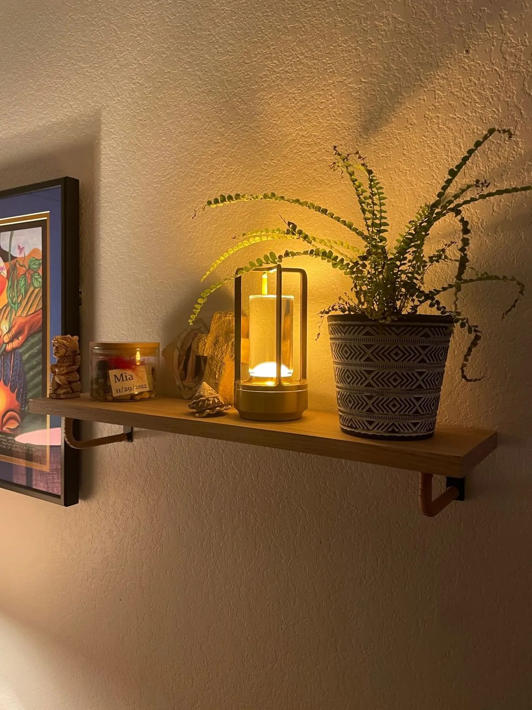 Customer photo review of Lantern Table Lamp