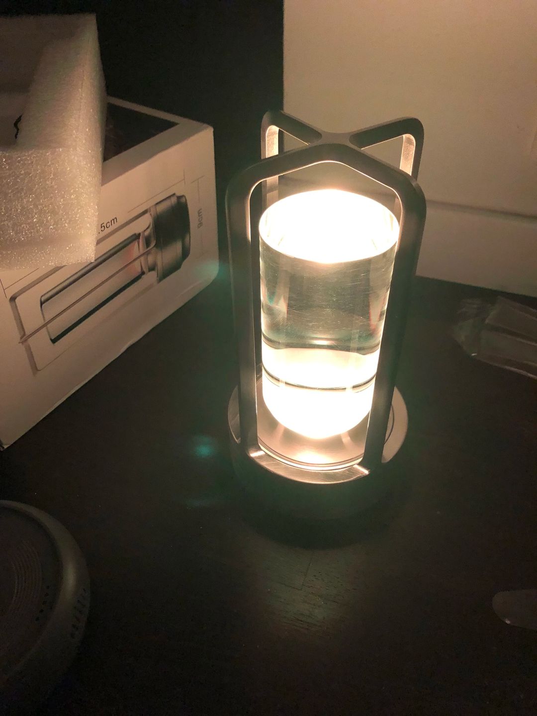 Customer photo review of Lantern Table Lamp
