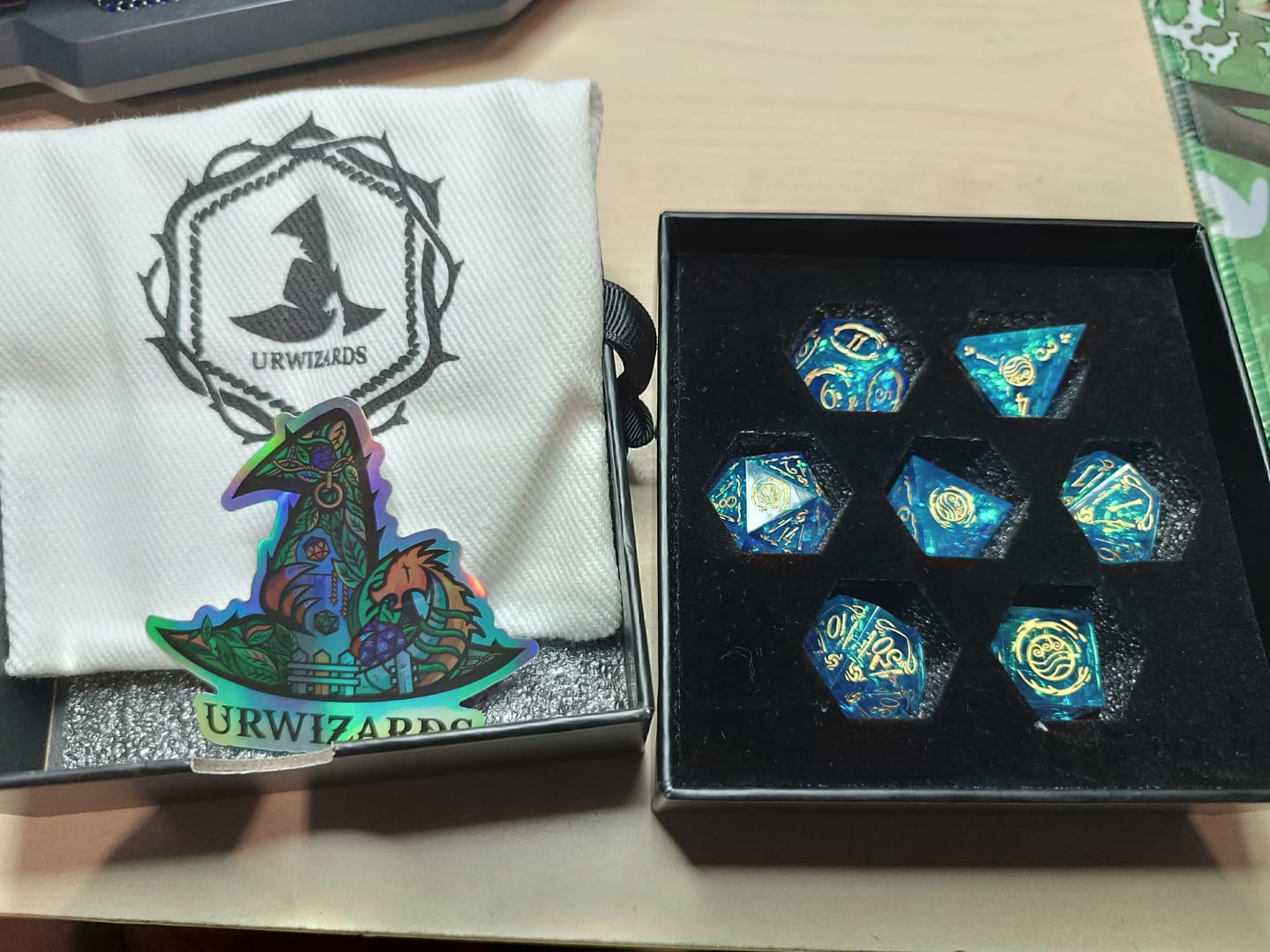 Customer photo review of Elemental Dice Set Collection