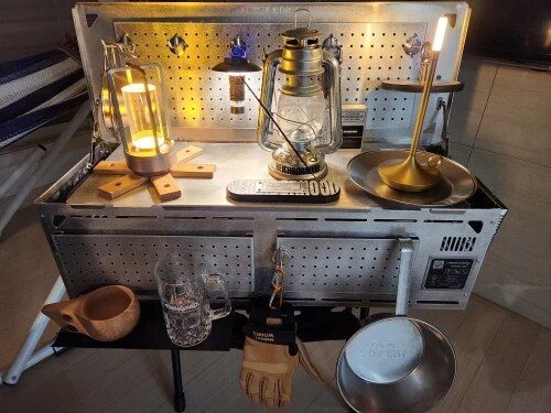 Customer photo review of Lantern Table Lamp