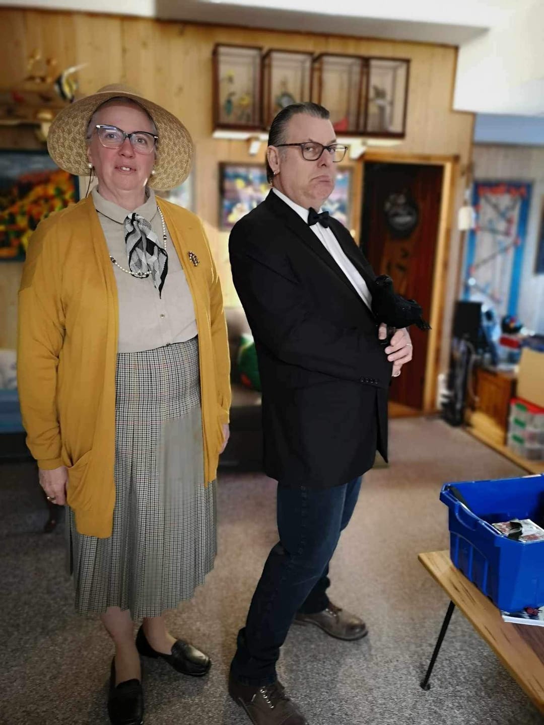 Customer photo review of 1940s Murder Mystery Host Your Own Game Kit