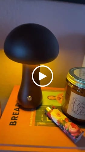 Customer video review of Wooden Mushroom Lamps