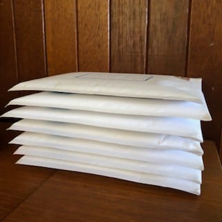 Customer photo review of BubblePRO Bubble Mailer DM 172 x 220mm White Printed