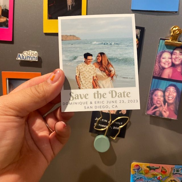 Customer photo review of Save The Date Magnets